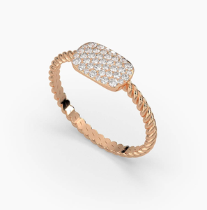 Bague de luxe vintage en or 14 carats avec halo de diamants de laboratoire certifiés IGI, plaquée or, couleur VVS1, bijoux de mariage et de fête - Product Image 3