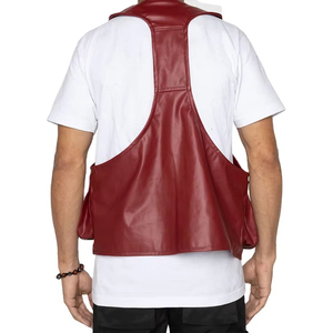 Chaleco de Motocicleta de Cuero para Hombre, Invierno, Servicio OEM Personalizado al por Mayor, Ecológico, Transpirable, de Secado Rápido, Totalmente Personalizable - Product Image 3
