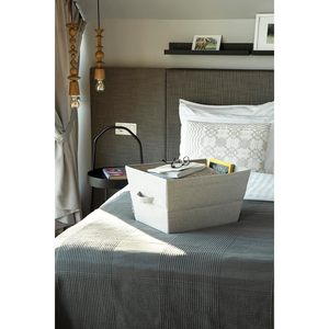 MA69SBE <b>Large</b> Fabric Storage Box for Home Shelves Easy-Carry Handles Foldable Foldable Storage <b>Bin</b> for Efficient Organization - Product Image 6