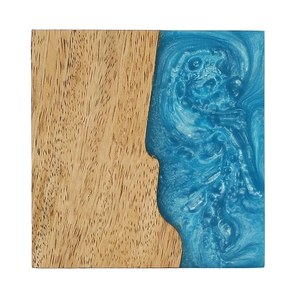 Posavasos Clásico de Madera y Resina, Ligero, de 4 Colores, con Diseño de Montaña Rusa, Empacado en Cartón, en Venta - Product Image 4
