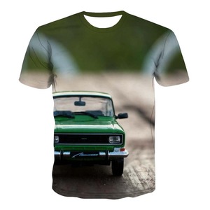 Camiseta Casual para Hombre, Corte Regular, Cuello Redondo, Color Sólido, Impresión Digital Personalizada, Transpirable, de Secado Rápido, Poliéster/Algodón - Product Image 2