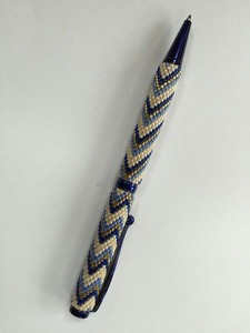 Artisan-crafted Seed Beads and Embroidered pen for Gifts Handcrafted Unique Decorative Office Decorative <b>Objects</b> School Pen - Product Image 3