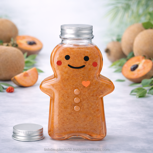 500ml PET Snowman Design <b>Plastic</b> Bottle with Screw Lid for Candy Nuts Food <b>Packaging</b> Export to Asia & America - Product Image 4