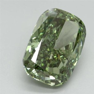 Diamante Verde Sintético Cultivado en Laboratorio, Corte Cojín Alargado, de 1.00 CT a 5.00 CT, Certificado, Claridad VVS VS - Product Image 2