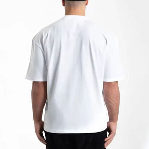 T-shirt Homme Streetwear Cropped Oversize Vintage en Coton Délavé Coupe Boxy Effet Usé - Product Image 2