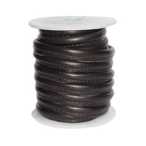 Cordes en cuir Nappa de haute qualité corde cousue ronde imperméable pour bijoux chaussures sacs vêtements Textiles de maison avec finition cirée - Product Image 1