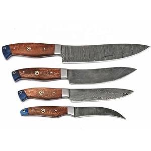 Custom 4PCS Hand Forged Damascus Fillet <b>Knife</b> Set Professional Fish Fillet <b>Boning</b> Slicing <b>Knives</b> Wooden <b>Handle</b> OEM ODM Wholesale - Product Image 6