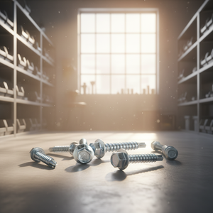 BIS Certified Carbon Steel Painted Roofing <b>Screws</b> - Made in Vietnam Export Quality Class 4.8 6.8 - Product Image 1