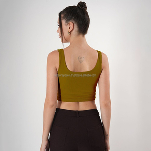 Nardon Apparel Crop Top Femme Personnalisé Coupe Boxy 100% Coton Grammage Élevé pour l'Été 250-300 Grammes Vente en Gros - Product Image 2