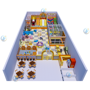 Parque Infantil Interior de Alta Resistencia, de Aleación de Aluminio y Vinilo, con Capacidad para Más de 500 kg, Tobogán y Muro de Escalada de Tamaño Personalizado para 80-100 Niños, para Centros Comerciales - Product Image 1