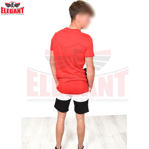 Conjunto de Camiseta de Verano para Hombre con Logotipo Personalizado, Cuello Redondo, Bloques de Color, Transpirable, con la Mejor Tela, Superventas - Product Image 6