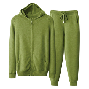 Ensemble de survêtement molletonné ample et épais 100 % coton personnalisé pour hommes – Hoodies et pantalons de jogging – Fabricant de survêtements - Product Image 6