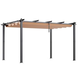 Pergola Retrattile Moderna da Esterno 3x4 Metri con Tettoia in Alluminio per Cortile - Product Image 1