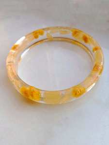 Brazalete de Moda para Mujer con Diseño de Flores de Resina y Cuentas de Coral, Regalo - Product Image 2