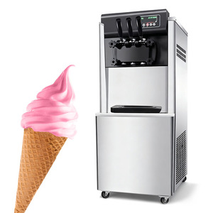 Machine à glace molle commerciale la plus vendue, machine à glace molle rapide, petite machine à glace molle trois couleurs - Product Image 1