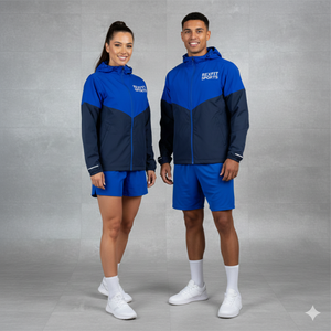 ชุดเซ็ตซิป Rexfit Sports สำหรับผู้ชาย ชุดวอร์มไนลอนกันลม ชุดวิ่งสะท้อนแสง กางเกงขาสั้น ชุดวอร์มขายส่ง - Product Image 3