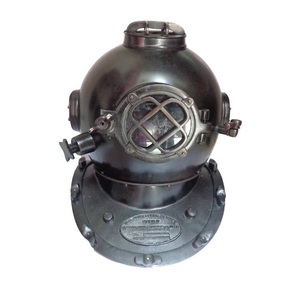Casco de Buceo de Hierro, Adorno Inspirado en Marineros para Decoración de Habitaciones Marinas, Exposiciones Náuticas y Arreglos Decorativos Costeros - Product Image 4