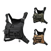 Sac de poitrine extérieur pour hommes et femmes, gilet tactique pour la course à pied, le cyclisme, sac de poitrine EDC pour les entraînements sportifs