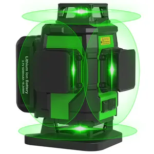 Sndway 16 lignes niveau laser auto-nivelant 4d 360 nivellement laser rechargeable avec télécommande horizontale verticale