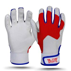 Guantes de Béisbol de Cuero ELIXE SPORTS con Cierre de Gancho y Bucle, Diseño de Color Personalizado para Manos Izquierda/Derecha, Entrenamiento Profesional - Product Image 2