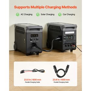 Portable Power Station Extra <b>Battery</b> 3840Wh LiFePO4 Expansion <b>Battery</b> with 3 Output Ports Home & Outdoor <b>Camping</b> Use - Product Image 5
