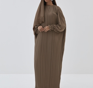 Oferta caliente: Abaya islámica tradicional negra hermosa de Dubái para mujer, estilo saudí, de poliéster transpirable, largo hasta el tobillo, para primavera. - Product Image 6