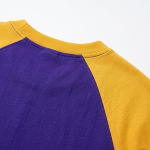 Conjunto de Camiseta y Pantalones Cortos Morado y Amarillo para Hombre, Premium 2026, Estilo Casual de Verano, Dos Piezas, Cuello Redondo, Ropa Deportiva Informal - Product Image 3