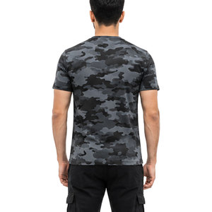 เสื้อยืดผู้ชายถักเนื้อผ้าคอตตอนผสม ระบายอากาศได้ดี แขนสั้น คอพิมพ์ลาย ดีไซน์ลำลอง สำหรับฤดูร้อน กิจกรรมกลางแจ้ง แห้งเร็ว รับสั่งทำ - Product Image 5