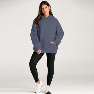 Sudadera con Capucha para Mujer de Alta Demanda, con Logotipo Personalizado, Estilo Casual, Corta, Oversize, Transpirable - Product Image 4