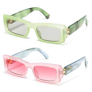 Trendy Brand Luxury Designer <b>Square</b> Thick Frames Candy Colors Sun Glasses Fashion Retro Big Women <b>Sunglasses</b> 2025 Custom Logo - Product Image 1