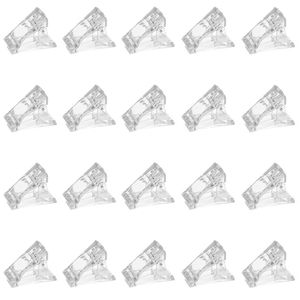 20 Pezzi Clip per Unghie in Poly Gel UV LED per Costruzione Rapida, Strumento Trasparente per Estensione delle Punte delle Dita Fai-da-Te - Product Image 1
