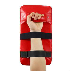 Leather Material with OEM Private Logo and Design Custom Made MMA Kickboxing Training Pads Muay Thai Kicking Blocking - Product Image 4