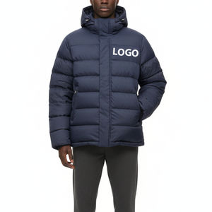 Chaqueta Bomber de Invierno para Hombre OEM de Alta Calidad, con Cuello Alto, Capucha, Impermeable, Transpirable, Acolchada, Larga - Product Image 1