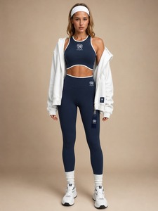 ชุดโยคะผู้หญิงแบบ 2 ชิ้น เอวสูง มีหลายสีให้เลือก ดีไซน์สวยทันสมัย เนื้อผ้าเป็นมิตรต่อสิ่งแวดล้อม ระบายอากาศได้ดี แบบไม่มีแขน น้ำหนักเบา - Product Image 1