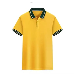เสื้อคอสูงแขนสั้นผู้ชาย ผ้าฝ้ายเจอร์ซีย์ปิเก้ถัก 100% ทรงปกติ สไตล์ลำลอง สีเทา ลายแบบสั่งทำ - Product Image 5