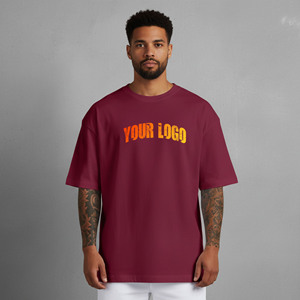 เสื้อยืดผู้ชายทรงหลวมคุณภาพพรีเมียม สีพื้น ผ้าฝ้าย 100% 210 กรัม แขนสั้น สวมใส่สบายทุกวัน สไตล์ฮิปฮอป - Product Image 1