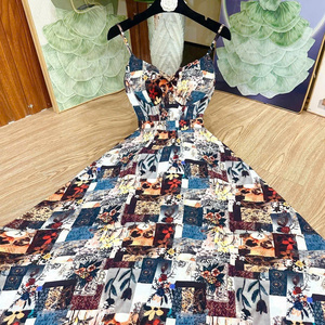 Vestido Maxi Elegante y Sencillo para Mujer, Lavable, Cómodo, Informal, Formal, con Cintura Natural, de Seda Tejida, Manga Corta - Product Image 3