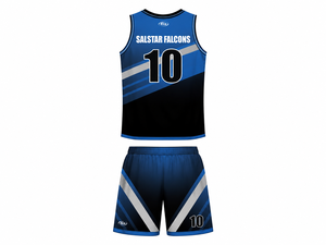 Maillot de basket personnalisé pour homme – Tissu mesh, logos d'équipe, séchage rapide, polyester, sublimation, très demandé, col en V, sans manches, toutes tailles - Product Image 2