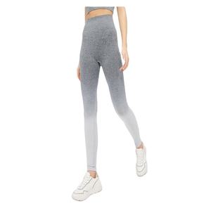Mallas sin costuras de cintura alta para mujer, mallas de entrenamiento de cintura alta, pantalones de Fitness transpirables de secado rápido, patrón estampado, moda informal - Product Image 1