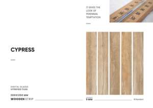 Carreaux de porcelaine vitrifiée numériques modernes 8x48 pouces grand format pour revêtements de sol de luxe pour la maison, le bureau et la décoration intérieure commerciale - Product Image 3