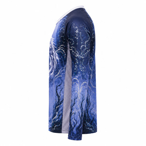 Camiseta de Pesca Personalizada para Hombre, Manga Larga, Secado Rápido, Protección Solar UPF, Malla de Poliéster, Sublimación, para Pesca al Aire Libre - Product Image 3