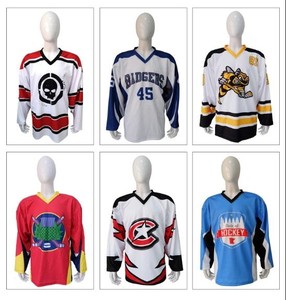 Camiseta de Hockey sobre Hielo al por Mayor de Fábrica, Transpirable, de Secado Rápido, Cuello en V, Poliéster/Algodón, de Alta Calidad, con Logotipo de Equipo Personalizado para Hombre - Product Image 5