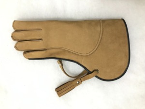 Guanto da Falconeria in Vera Pelle Premium per Uomo – Protezione Rinforzata per il Manipolazione di Falchi, Gabbiani e Aquile – Guanto Protettivo Extra <span class=keywords><strong>Lungo</strong></span> - Product Image 4