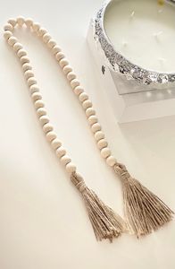 Ornement décoratif en bois avec cordon pour Noël, fêtes, mariages, décoration murale, étagère ou cheminée - Product Image 5
