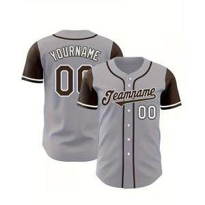 Maillots de baseball personnalisés pour hommes, avec votre nom et votre numéro d'équipe, fabriqués avec une qualité supérieure et à un prix abordable - Product Image 4