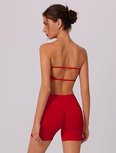 Block Seamless Backless Running Yoga Pants Cycling Sports <b>Knee</b>-Length Fitness Set Printing High Stretch Lightweight - Product Image 3