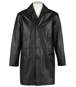 Veste en cuir d'agneau véritable noire pour homme, de qualité supérieure, par Maximize Wear - Product Image 4