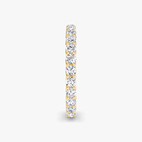 Bague en or blanc 14 carats sertie de diamants de laboratoire, 1,04 ct total, taille brillant D VVS1, plaquée rhodium, cadeau de fiançailles, mariage