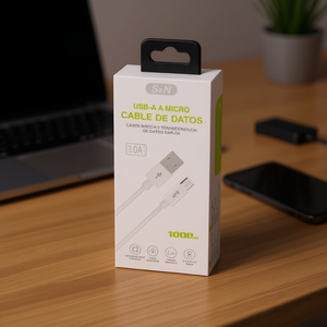 สายเคเบิล V8 3.0A USB A ถึงสายเคเบิลไมโครดาต้า 100 ซม. ชาร์จเร็ว - Product Image 3