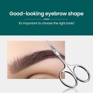 Ciseaux à sourcils de qualité supérieure à prix abordable, outil de coupe à lame droite pour épilation, tendance - Product Image 6